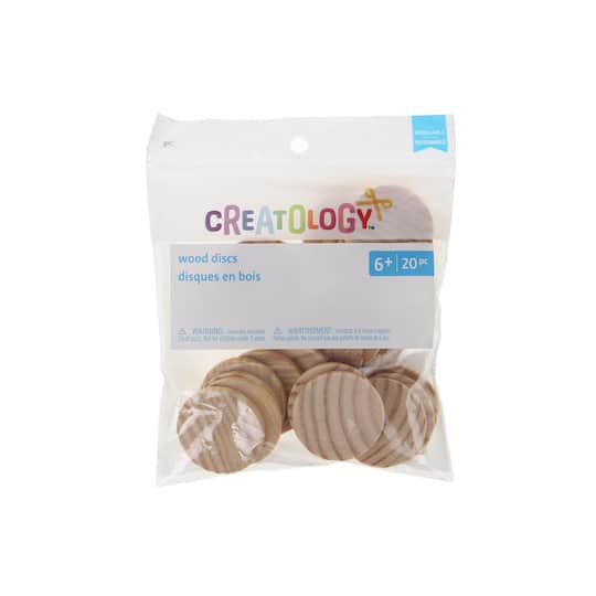 12 Packs: 20 ct. (240 total) Wood Discs by Creatology™